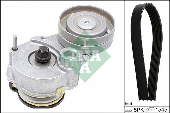 INA Kileremsett 529 0329 10 INA 529 0329 10 Multireim sett Vectra C Z02 originale pris