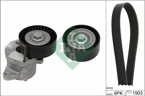 Kileremsett INA 529 0348 10 INA 529 0348 10: Multireim sett Opel INSIGNIA 2018