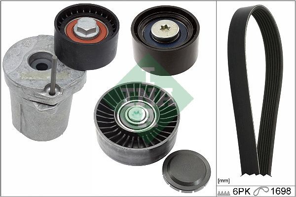 INA Soonrihmakomplekt 529 0369 10 INA 529036910 Soonrihmakomplekt BMW E87 hind