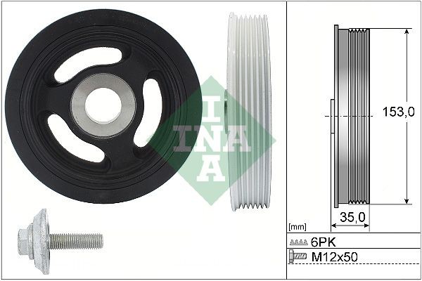 INA Remskivesett, veivaksel 544 0104 20 INA 544 0104 20 Remskive veivaksel Piaggio APE billige