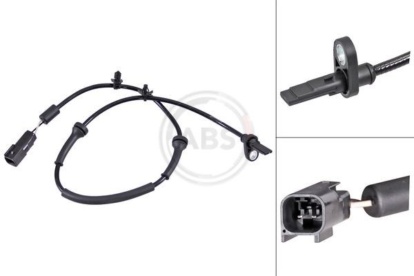 Sensor, rotações da roda A.B.S. 30799 A.B.S. 30799: Sensor ABS Mazda 2 2009
