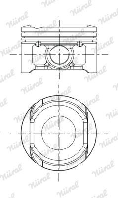 Êmbolo NÜRAL 87-437707-00 NÜRAL 87-437707-00 Pistão LADA NIVA 2020