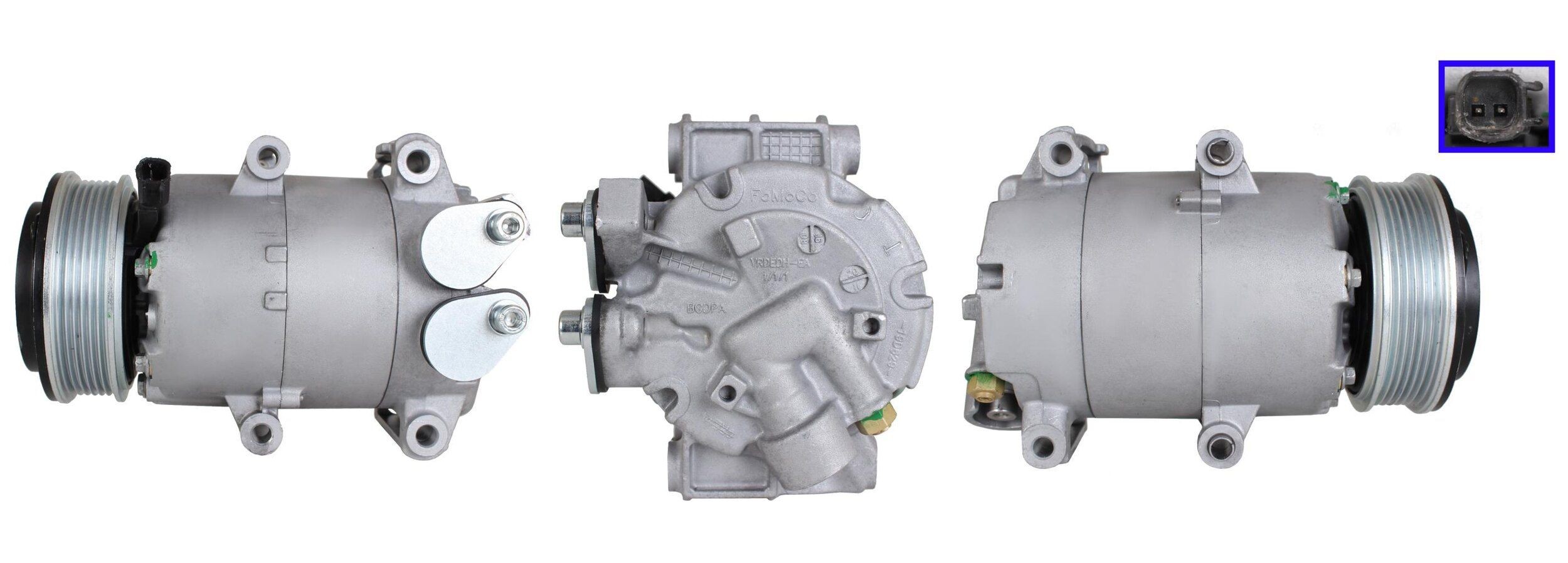 ELSTOCK AC-kompressor 51-1076 AC pumpe ELSTOCK Ford SCORPIO 51-1076