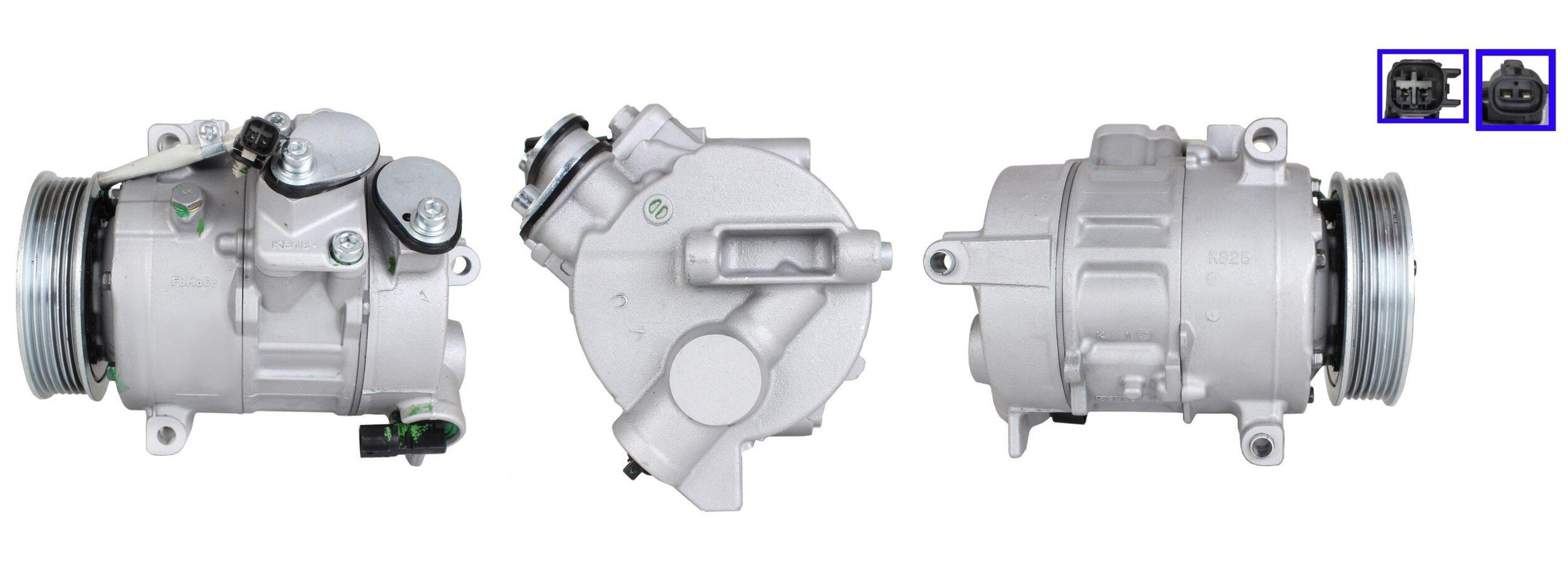ELSTOCK Ilmastoinnin kompressori 51-1140 ELSTOCK 51-1140 Ford Mondeo Mk5 Farmari ilmastointilaitteen kompressori