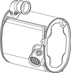 DINEX Uitlaat middendemper 80428 80428 DINEX Tussendemper Porsche goedkoop