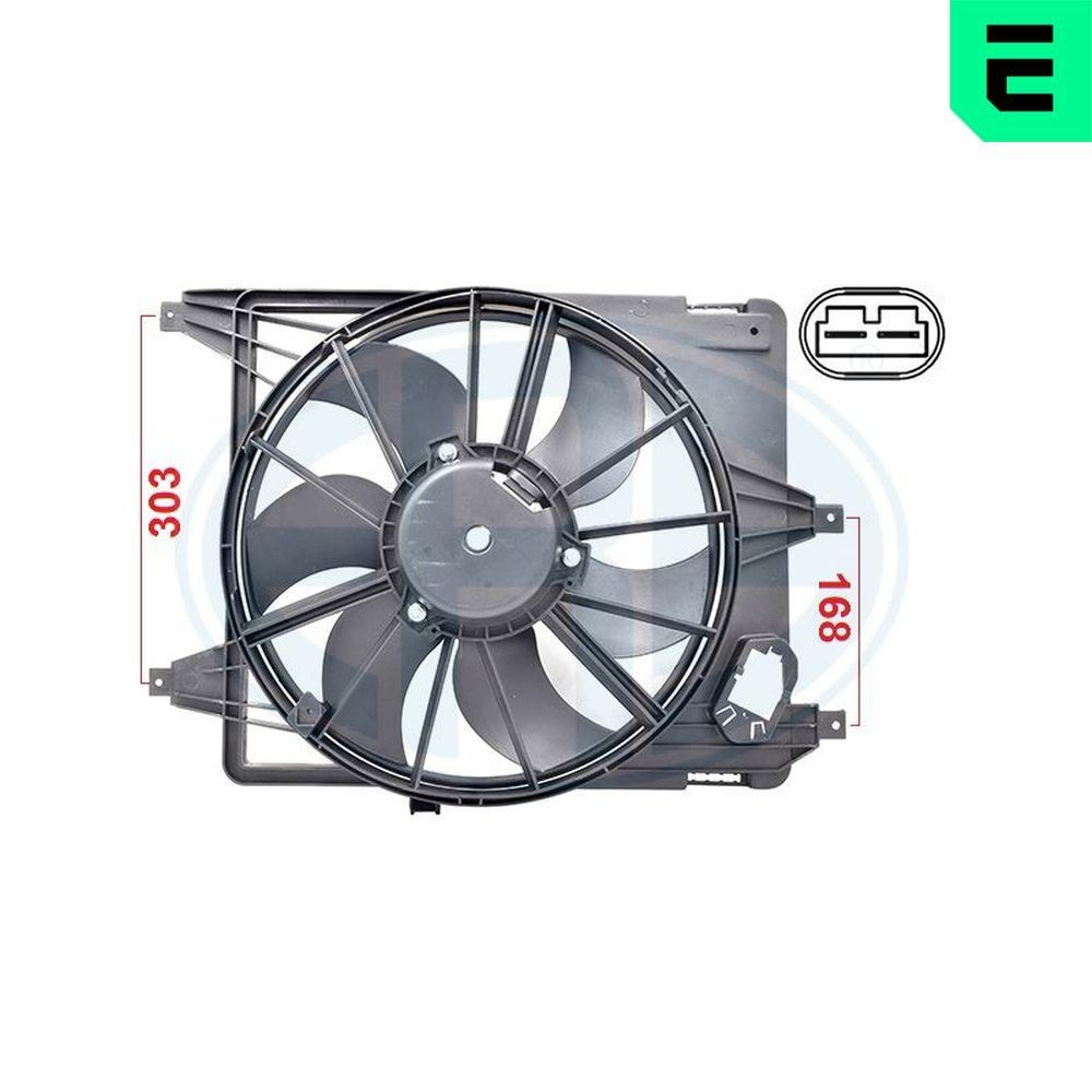 ERA Kjølevifte 352086 352086 Radiatorvifte RENAULT TRAFIC ERA