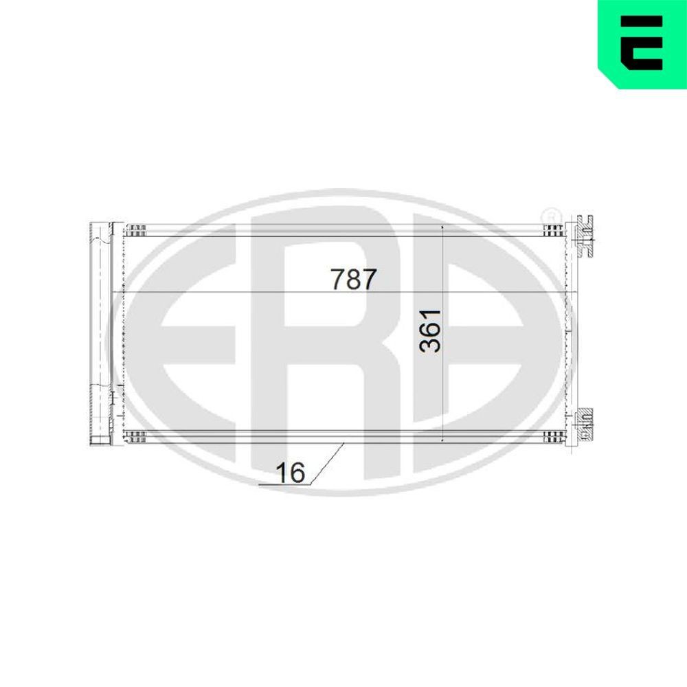 ERA Condensatore climatizzatore 667190 667190 costo Radiatore aria condizionata FIAT 500 ERA