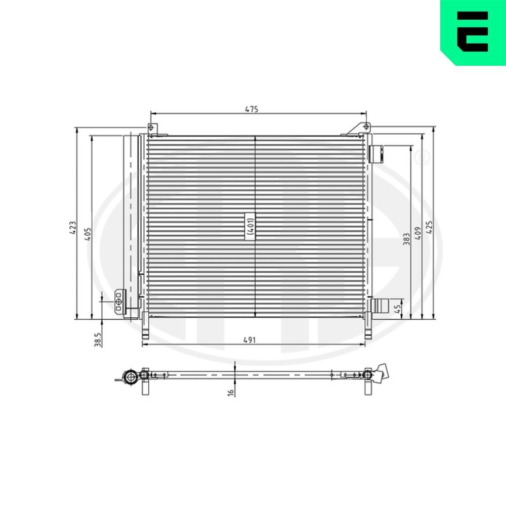 ERA Kondensaator, kliimaseade 667201 ERA 667201 Kliimaradiaator Nissan Micra k13 hind