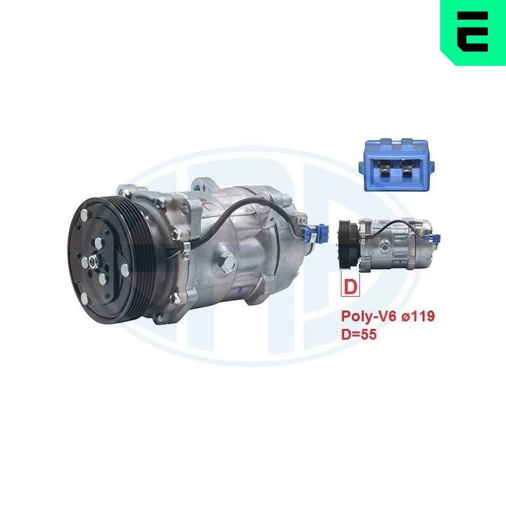 ERA Compressor, ar condicionado 670005 ERA 670005 Compressor de climatização Golf 3 Cabrio preço