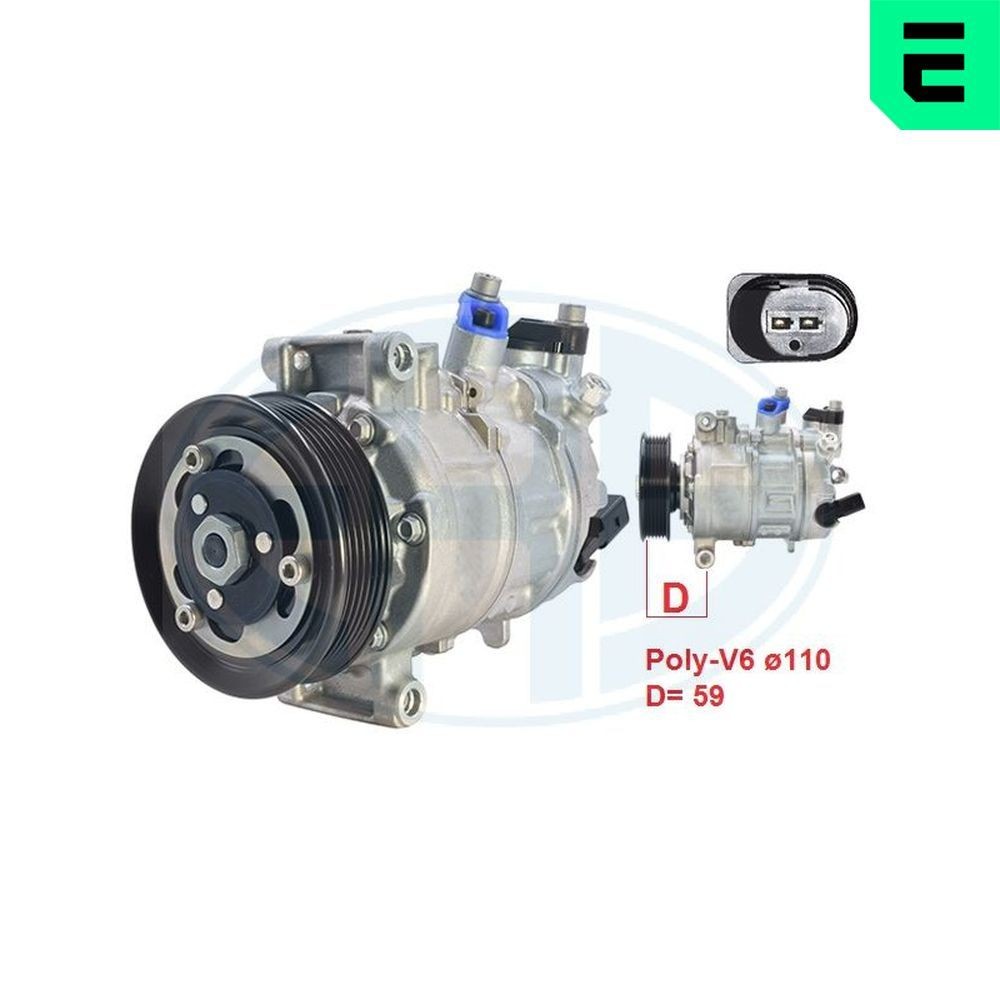 ERA AC-kompressor 670097 670097 ERA kompressor AUDI Q5