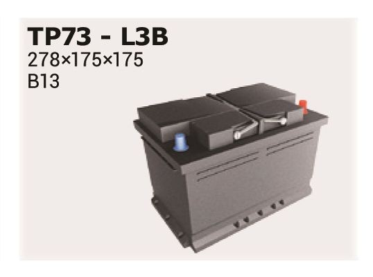 IPSA Starterbatteri TP73 TP73 Bilbatteri FORD GRANADA IPSA