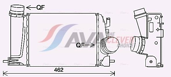 AVA COOLING SYSTEMS Vahejahuti DN4451 Õhuradiaator AVA COOLING SYSTEMS MODUS DN4451 odav
