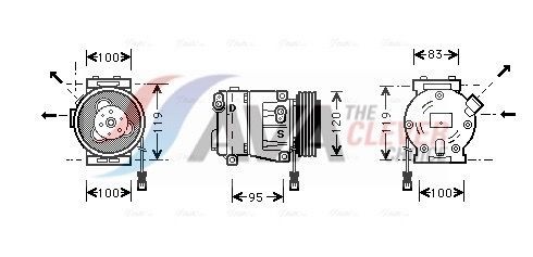 AVA COOLING SYSTEMS Kühlerlüfter FT7613 Lüfter Motorkühlung AVA COOLING SYSTEMS Fiat 500 FT7613