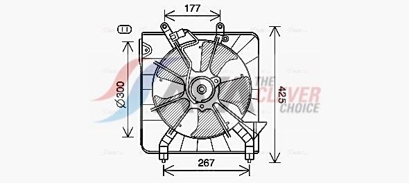 AVA COOLING SYSTEMS Ventilátor chladenia motora HD7538 Ventilátor chladiča AVA COOLING SYSTEMS HONDA HD7538