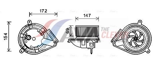 AVA COOLING SYSTEMS Lüfterkupplung JDC041 JDC041 AVA COOLING SYSTEMS Lüfterkupplung Tabelle