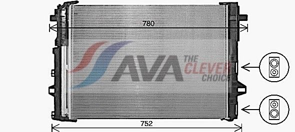 AVA COOLING SYSTEMS Condensatore climatizzatore MS5716D AVA COOLING SYSTEMS MS5716D Condensatore aria condizionata G V36 originale prezzo