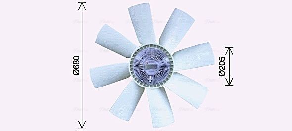 AVA COOLING SYSTEMS Frizione ventola VLF095 VLF095 Frizione ventola ALFA ROMEO AVA COOLING SYSTEMS costo