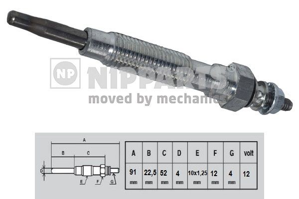 NIPPARTS Glühkerze N5710509 Glühkerzen NIPPARTS LANCER N5710509 günstig