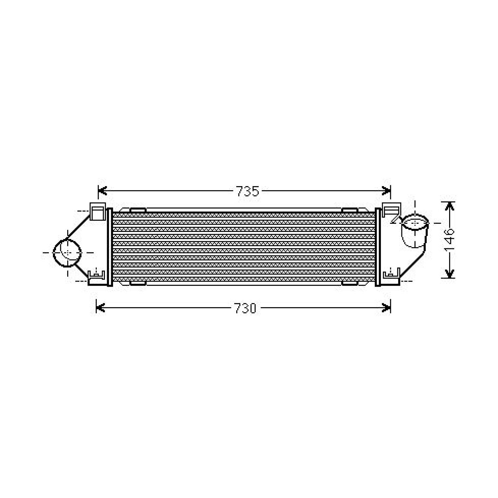 DIEDERICHS Välijäähdytin DCA1140 Ford Galaxy wa6 välijäähdytin DIEDERICHS DCA1140