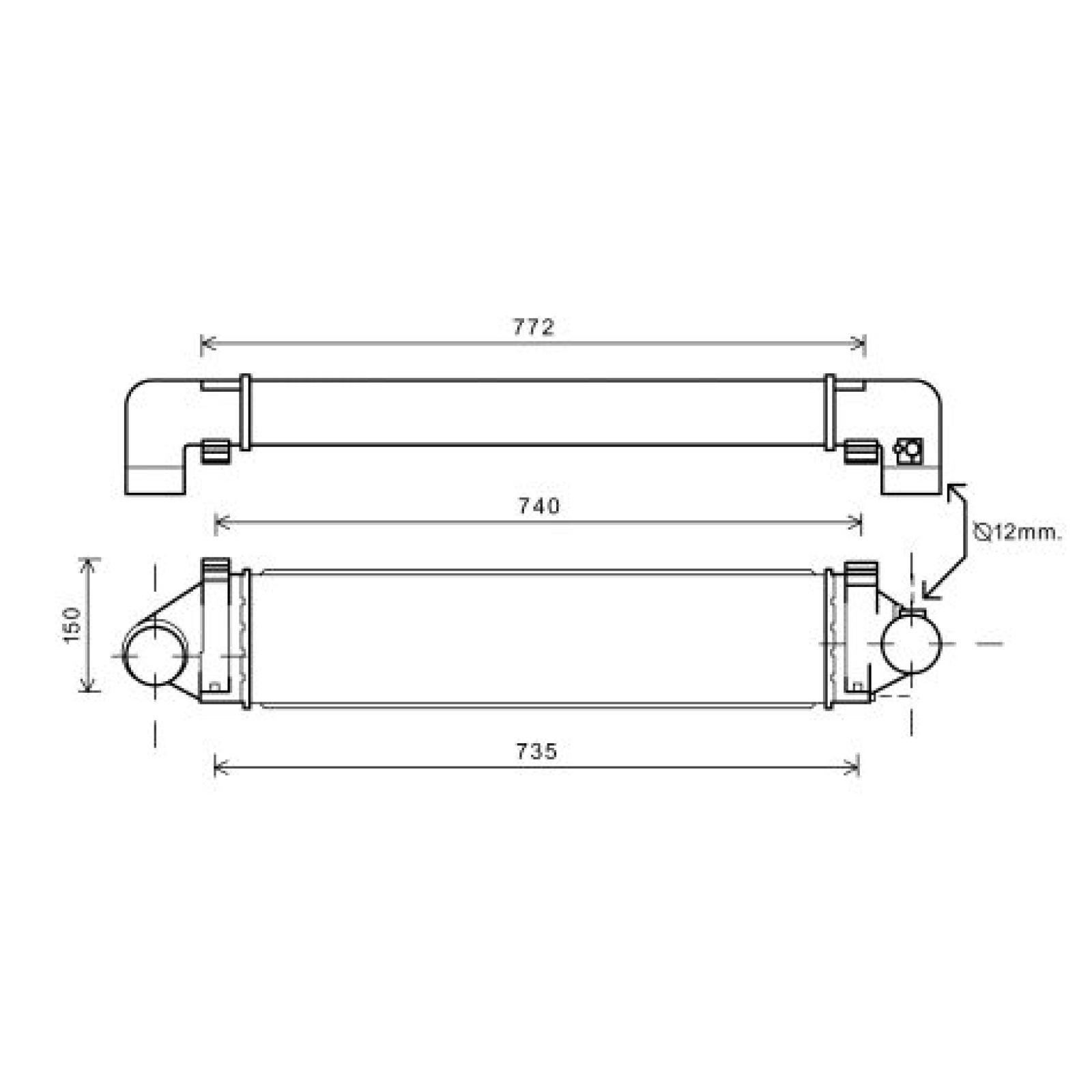 DIEDERICHS Intercooler DCA1141 DCA1141 Radiatore intercooler DIEDERICHS Mini