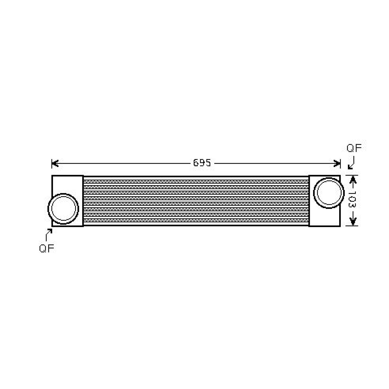 DIEDERICHS Intercooler DCA1151 FIAT MAREA DIEDERICHS turbo intercooler DCA1151