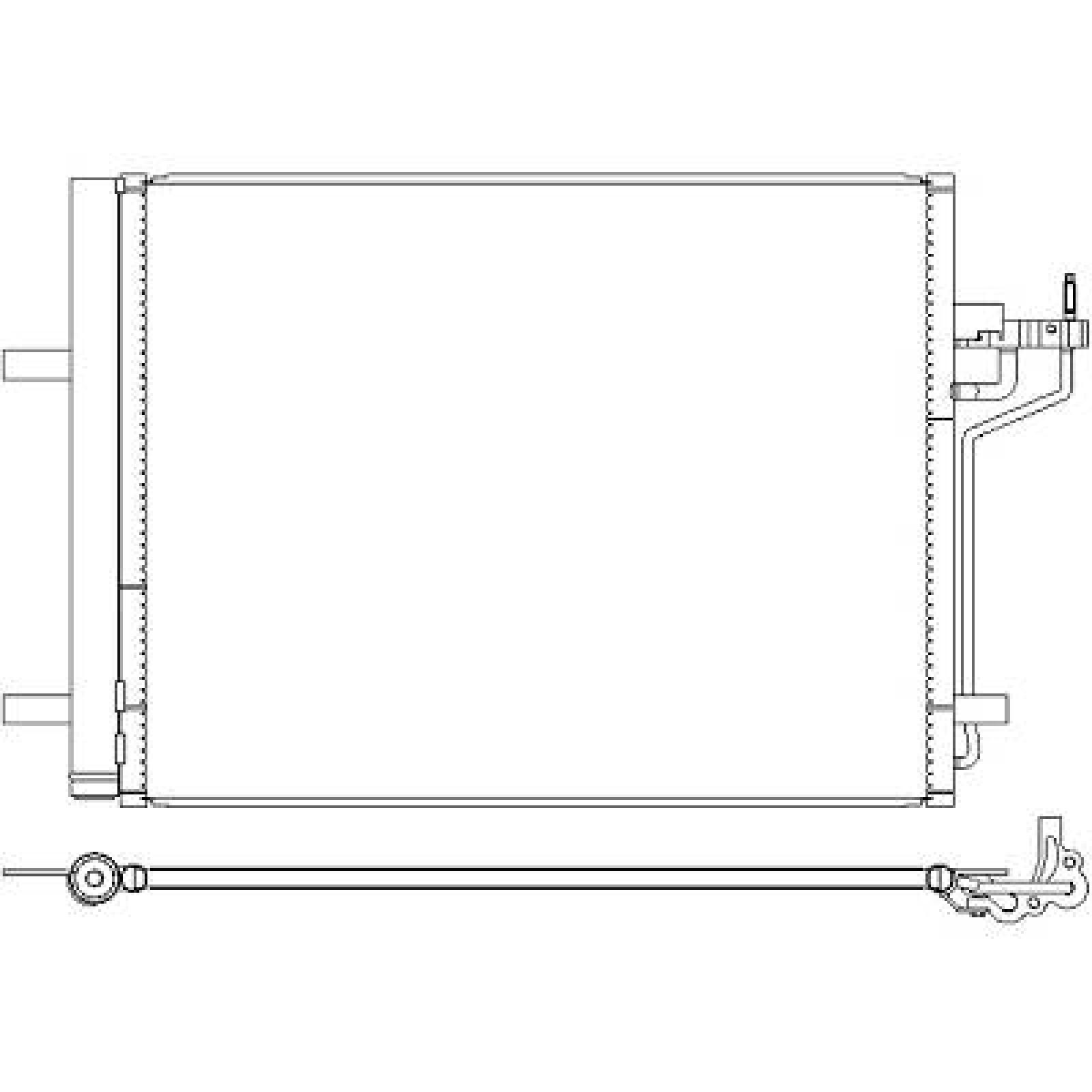 DIEDERICHS Condensador, ar condicionado DCC2003 DCC2003 Condensador de climatização FORD TRANSIT COURIER DIEDERICHS