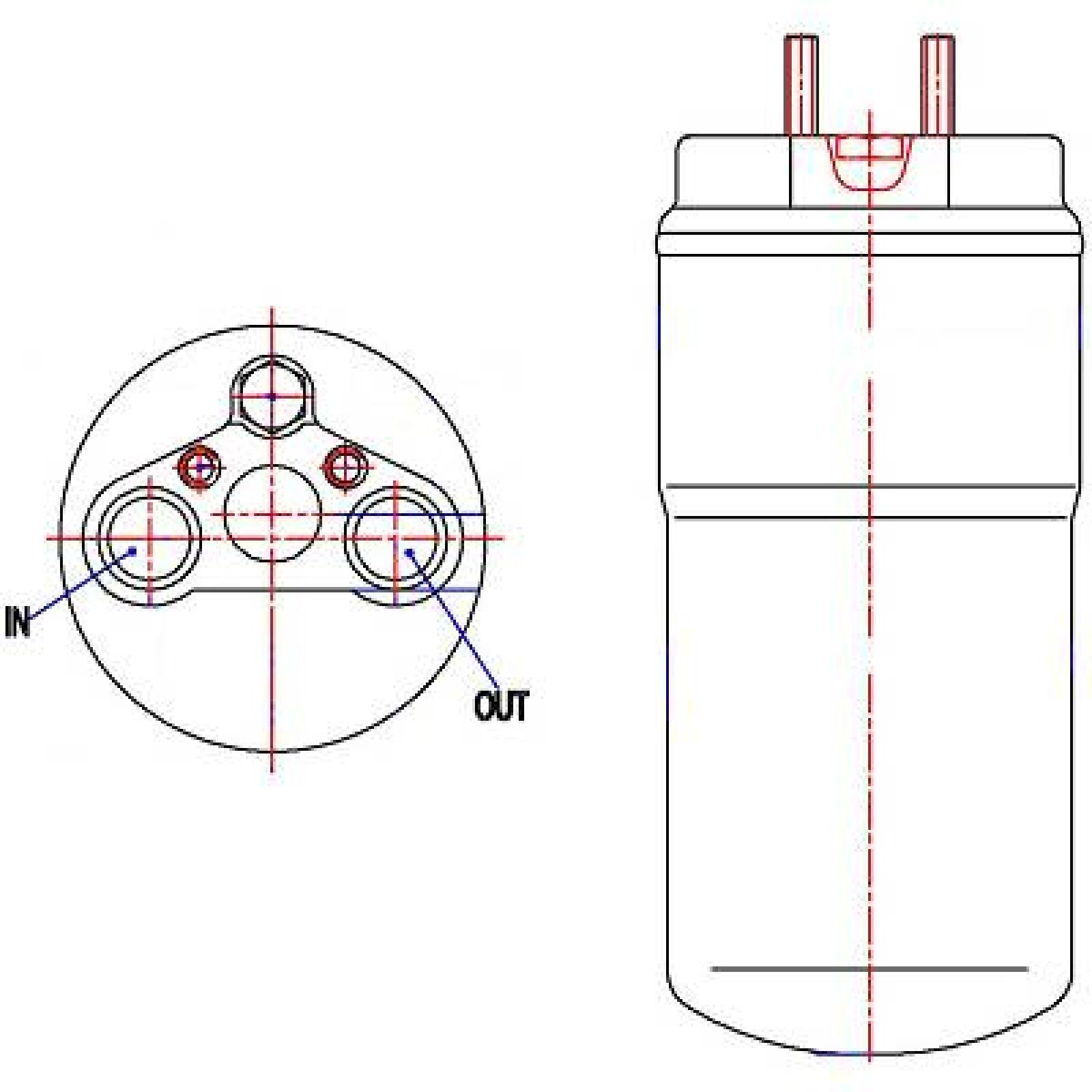 DIEDERICHS Tørfilter aircondition DCT1308 Tørfilter DIEDERICHS Alfa Romeo 164 DCT1308