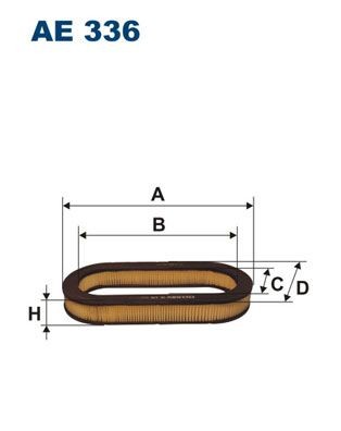FILTRON Luchtfilter AE 336 FILTRON AE 336 Luchtfilterelement SUBARU Leone II Sedan goedkoop