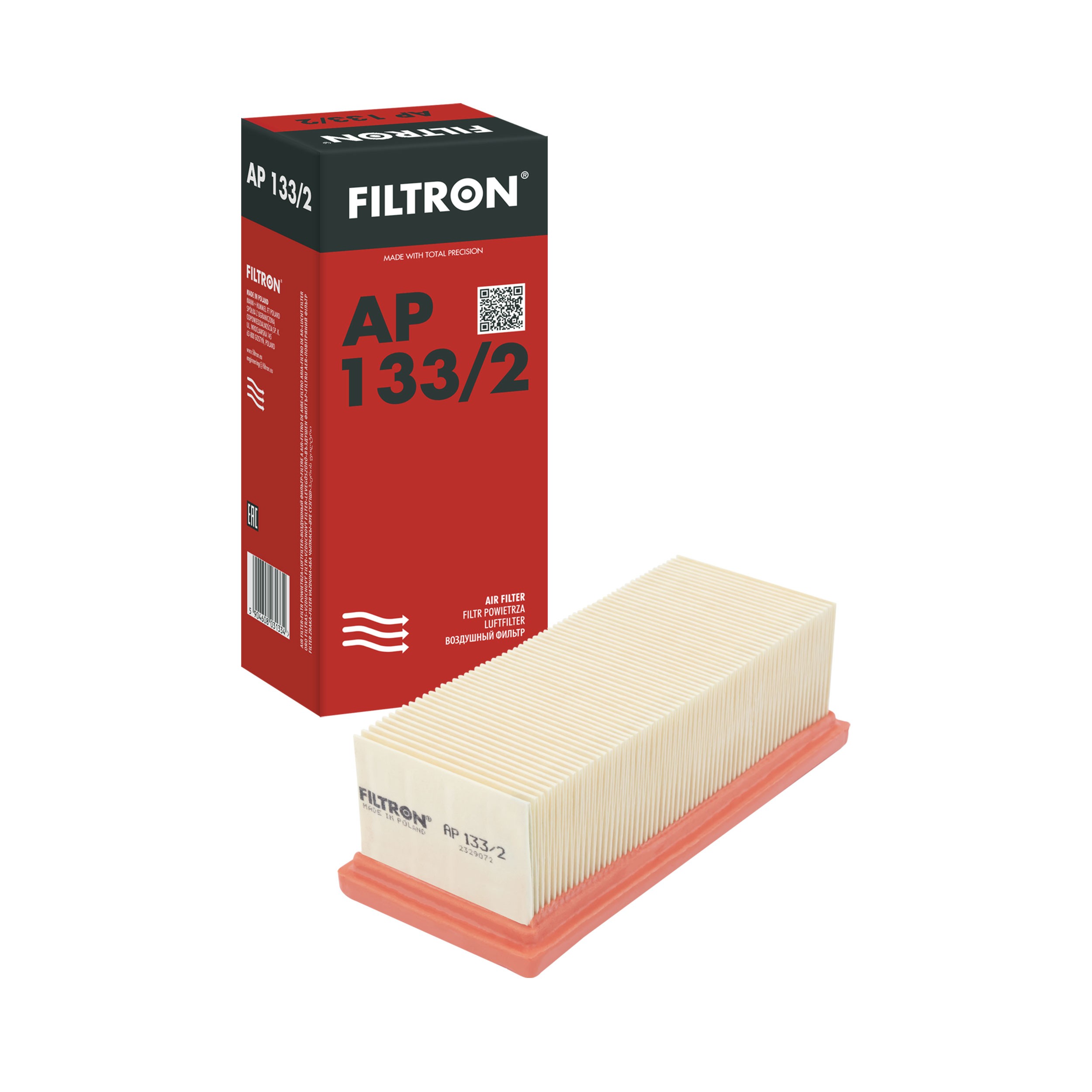 FILTRON Luchtfilter AP 133/2 Renault GRAND SCÉNIC Luchtfilter van de motor FILTRON AP 133/2