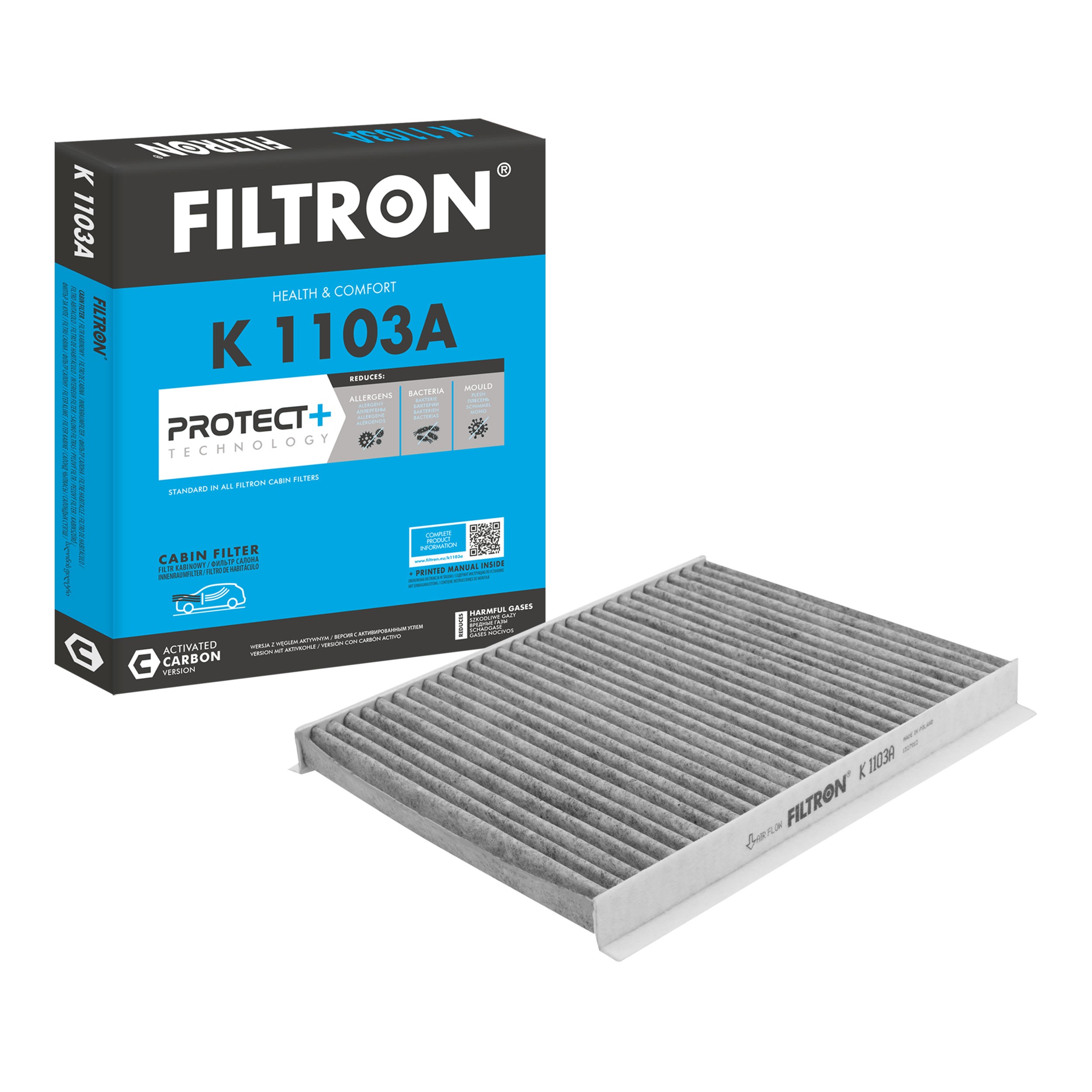 FILTRON Filtro, ar do habitáculo K 1103A Filtro de pólen FILTRON VOYAGER K 1103A baratos