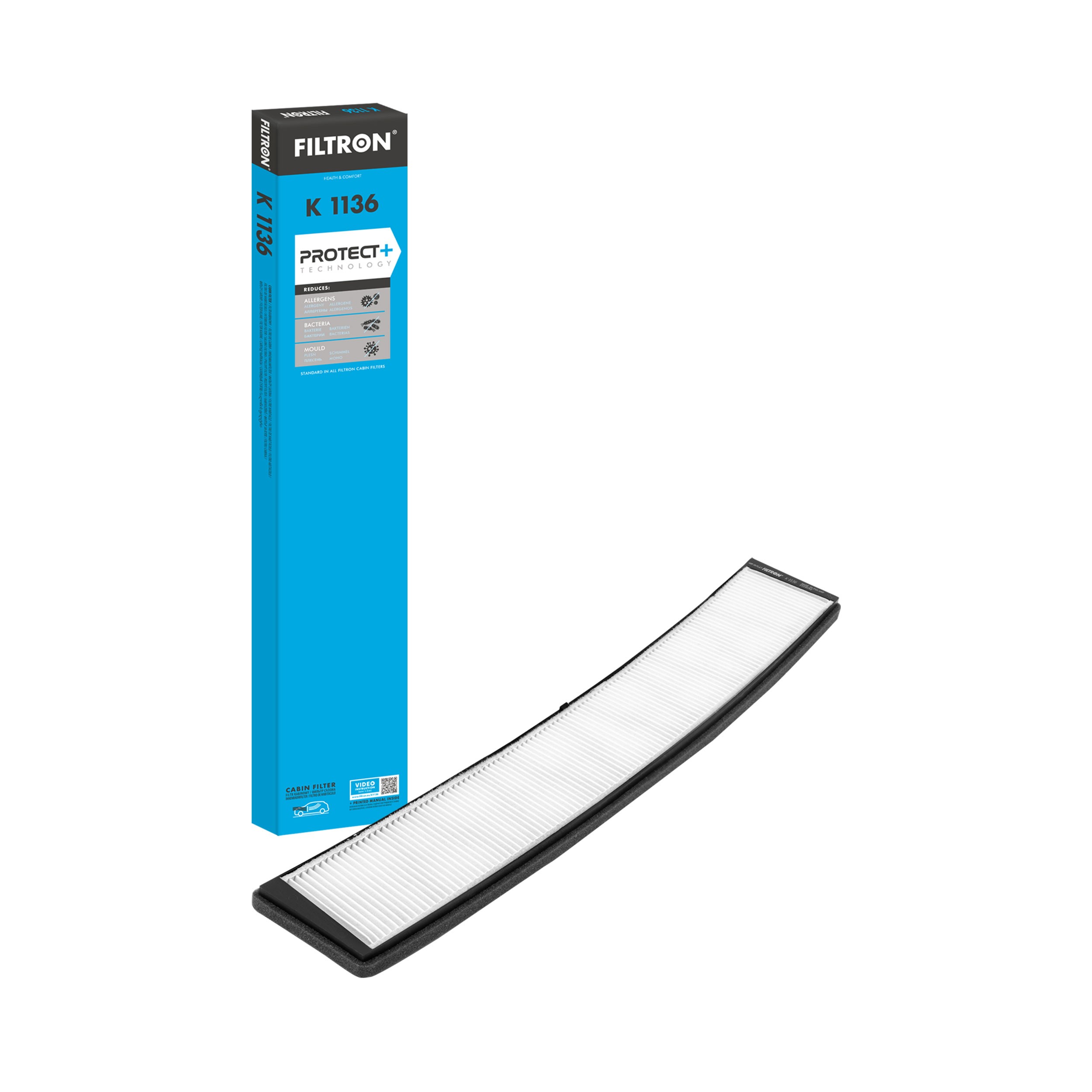 FILTRON Filtro, ar do habitáculo K 1136 K 1136 Filtro de ar do habitáculo BMW Série 1 FILTRON