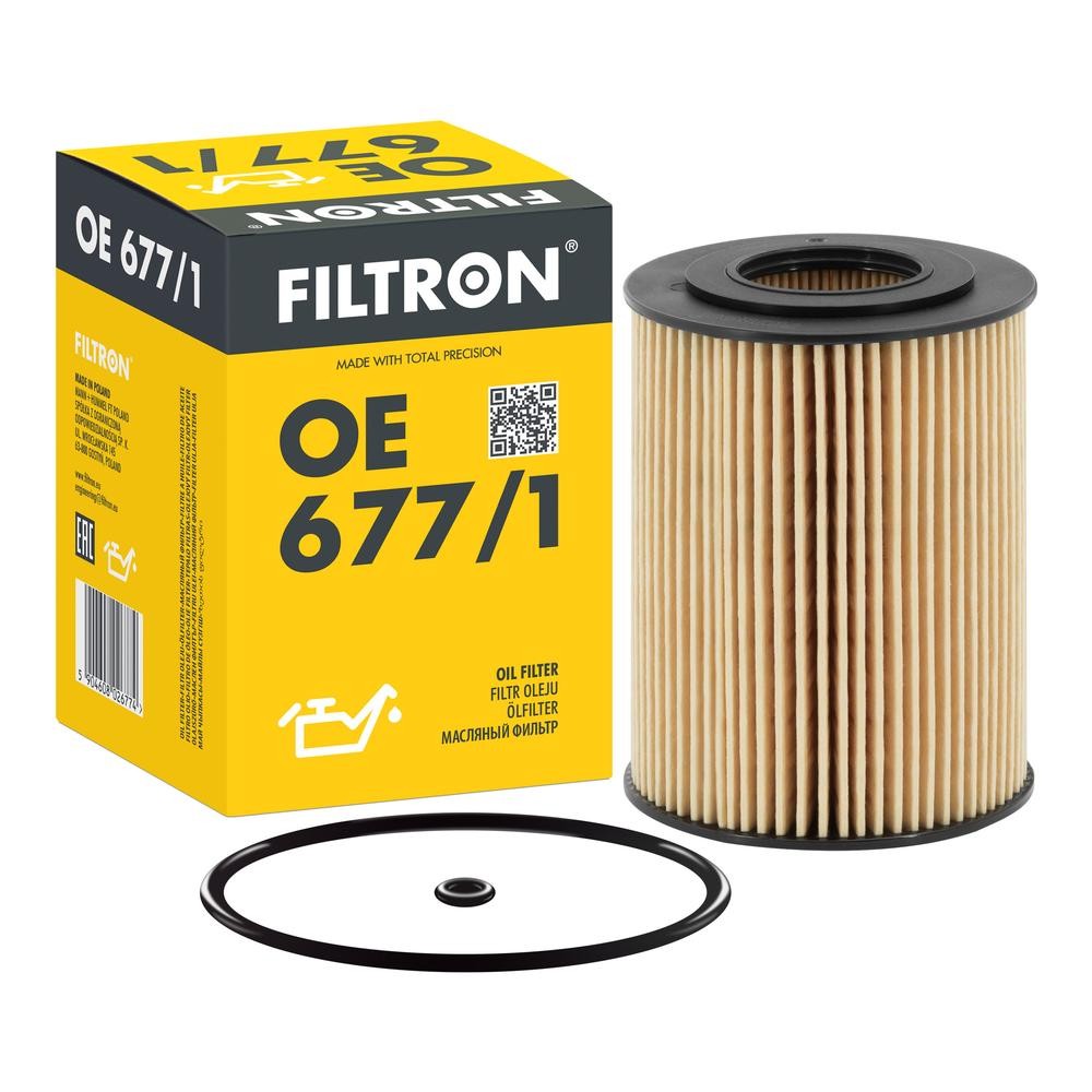 FILTRON Eļļas filtrs OE 677/1 Eļļas filtri FILTRON HECKFLOSSE OE 677/1 lēti