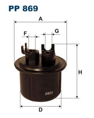 FILTRON Kütusefilter PP 869 Kütusefilter FILTRON CR-V PP 869 odav