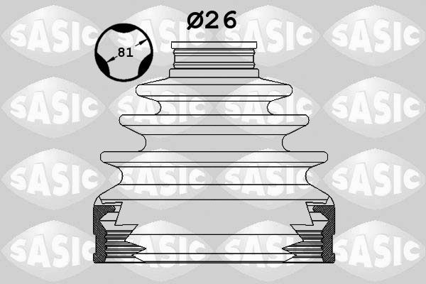 SASIC Kit cuffia, semiasse 1900032 1900032 costo Cuffia semiasse HONDA CIVIC SASIC