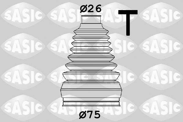 SASIC Asmanchetten set 1906147 1906147 Aandrijfashoes MERCEDES-BENZ HECKFLOSSE SASIC