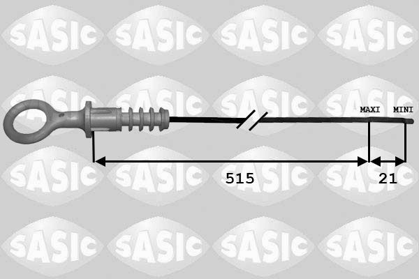 SASIC Jauge d'huile 1946001 Jeep RENEGADE Jauge huile moteur SASIC 1946001