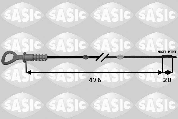 SASIC Oljepeilepinne 1946004 1946004 Peilepinne AUDI A4 SASIC