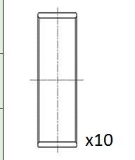 FAI AutoParts Coussinet de bielle BB2073-025 Coussinet de bielle FAI AutoParts TRANSPORTER BB2073-025 pas cher