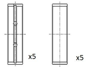 FAI AutoParts Veivaksellager BM1027-STD BM1027-STD Veivaksellagersett RENAULT 10 FAI AutoParts