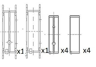 FAI AutoParts Hoofdlager BM1068-025 BM1068-025 Krukaslagers HYUNDAI ELANTRA FAI AutoParts