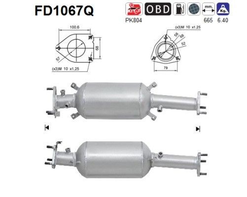 Kvēpu filtrs AS FD1067Q AS FD1067Q Kvēpu filtrs Honda CR-V 2011