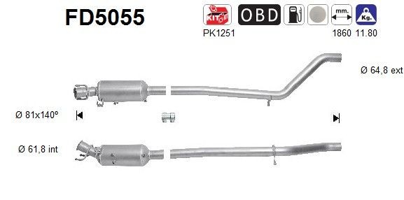 AS Partikelfilter FD5055 AS FD5055 Partikelfilter