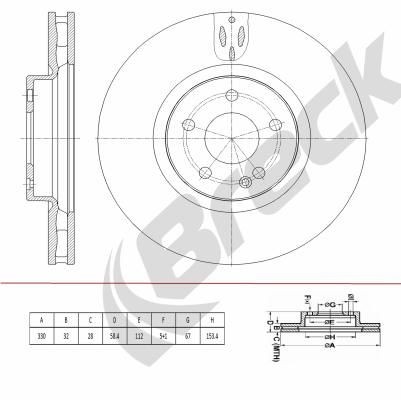 BRECK Disque de frein BR 437 VA100 Disques BRECK GLE BR 437 VA100 pas cher