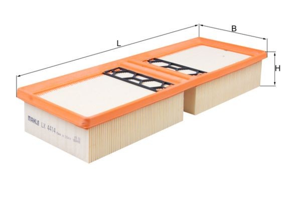 MAHLE Luftfilter LX 4414 MAHLE LX4414 GT (105/115) Luftfilter pris