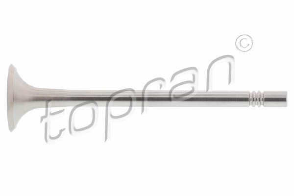 TOPRAN Pakoventtiili 116 859 Pakoventtiili TOPRAN 24,5 mm, Sylinterikansi, Poistopuoli, Venttilivarren pää karkaistu