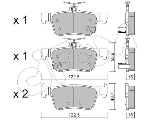 CIFAM Brzdové doštičky/platničky 822-1131-0 822-1131-0 Brzdové platničky HONDA JAZZ CIFAM