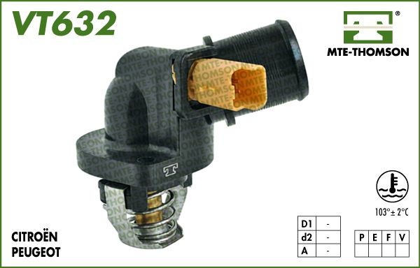 MTE-THOMSON Thermostat d'eau VT632.103 VT632.103 Calorstat MTE-THOMSON ALFA ROMEO 156