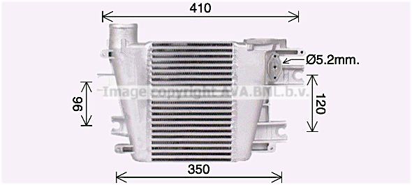 PRASCO Ιντερκούλερ DN4457 Intercooler PRASCO 100 NX DN4457 φθηνά