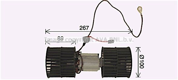 PRASCO El-motor, kabineblæser FD8652 FD8652 Kabineblæser FORD TOURNEO CONNECT PRASCO