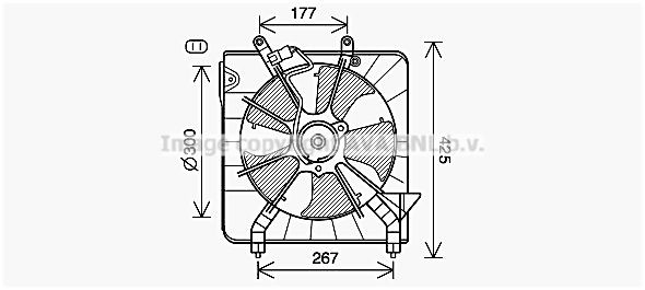 PRASCO Kühlerlüfter HD7538 HD7538 Kühlerlüfter HONDA PRELUDE PRASCO kaufen